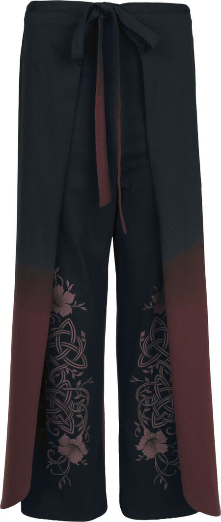 Pantalon en toile  de Black Premium by EMP - Rooted in Reverence - Pantalon Portefeuille - S-M à XXL-3XL - pour Femme - noir/rouge - Black Premium by EMP