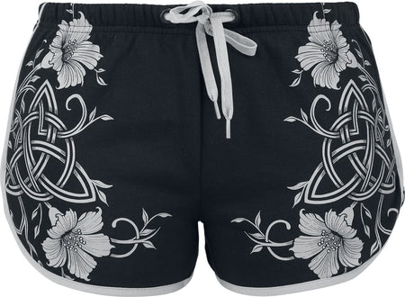 Short  de Black Premium by EMP - Rooted in Reverence printed Sweatshorts - S à XXL - pour Femme - noir - Black Premium by EMP