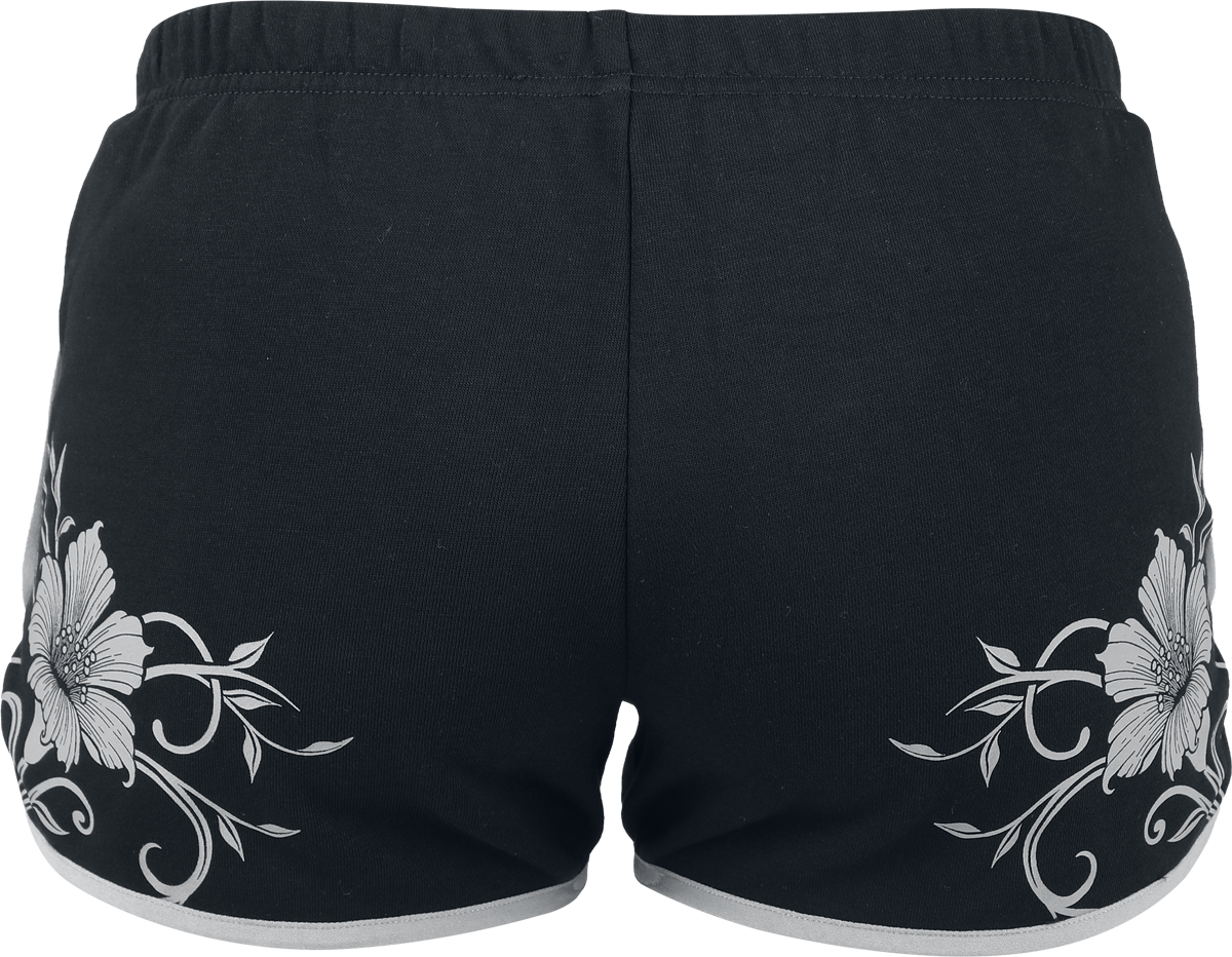 Short  de Black Premium by EMP - Rooted in Reverence printed Sweatshorts - S à XXL - pour Femme - noir - Black Premium by EMP - View 2