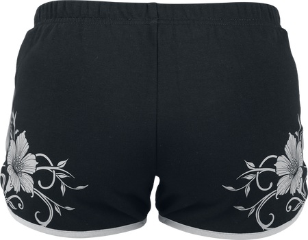 Short  de Black Premium by EMP - Rooted in Reverence printed Sweatshorts - S à XXL - pour Femme - noir - Black Premium by EMP - View 2