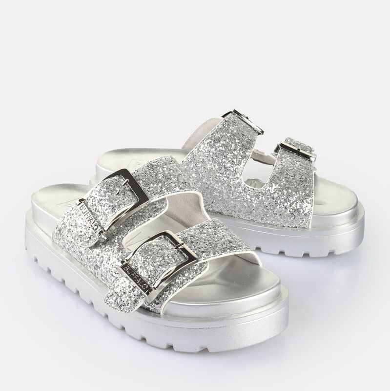 Tongs  de Buffalo - RAYA ARI GLAM - SILVER - EU36 à EU41 - pour Femme - couleur argent - Buffalo