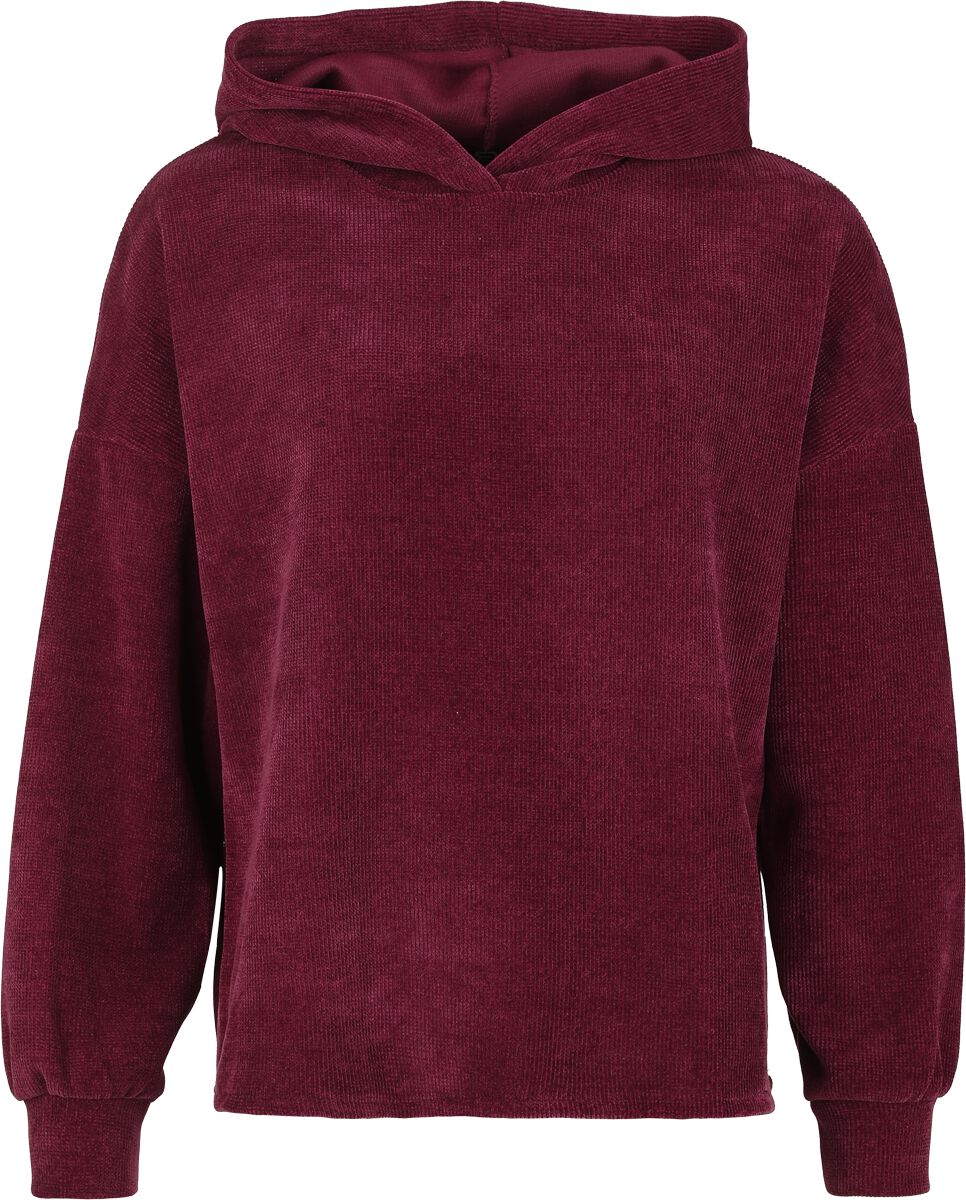 Sweat-shirt à capuche  de RED by EMP - Cosy Cord - S à XL - pour Femme - rouge - RED by EMP
