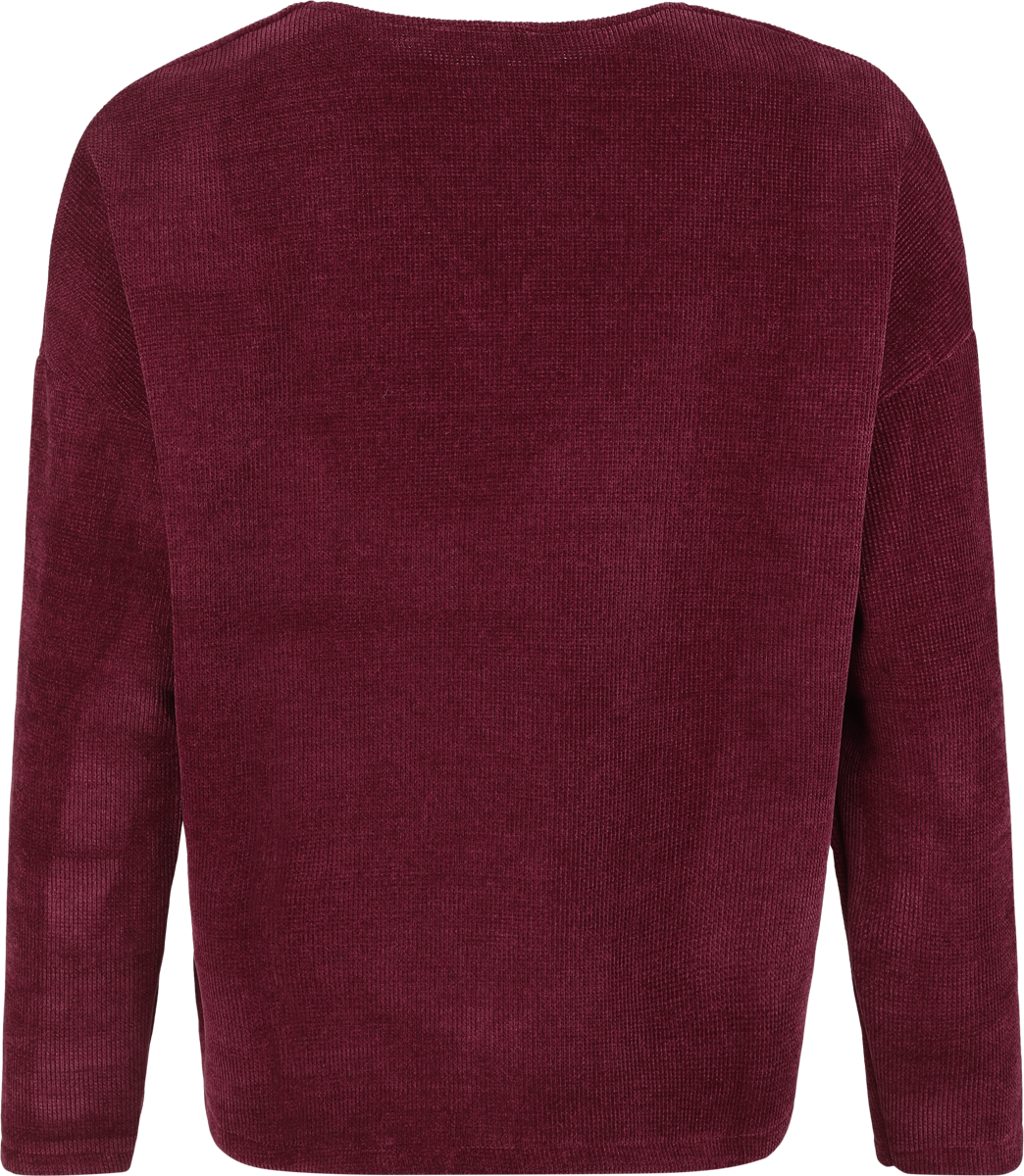 T-shirt manches longues  de RED by EMP - Cosy Cord - S à XL - pour Femme - rouge - RED by EMP - View 2