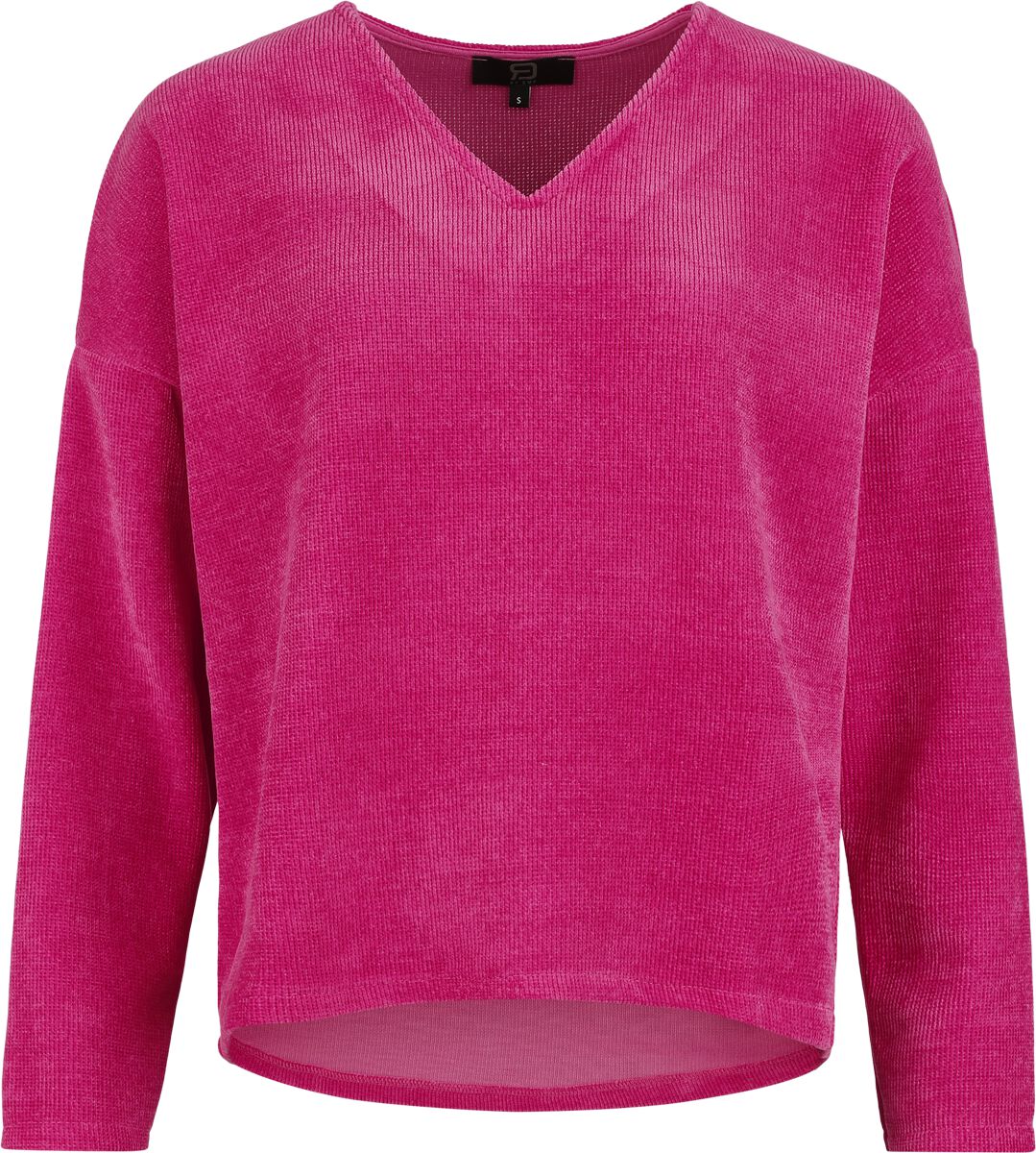 T-shirt manches longues  de RED by EMP - Cosy Cord - S à XL - pour Femme - rose clair - RED by EMP