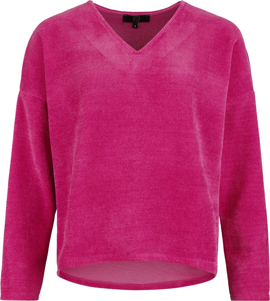 T-shirt manches longues  de RED by EMP - Cosy Cord - S à XL - pour Femme - rose clair - RED by EMP