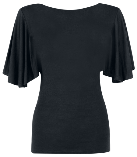 T-Shirt Manches courtes  de Le Seigneur Des Anneaux - Feuille de Lórien - S à XXL - pour Femme - noir - Le Seigneur Des Anneaux - View 2