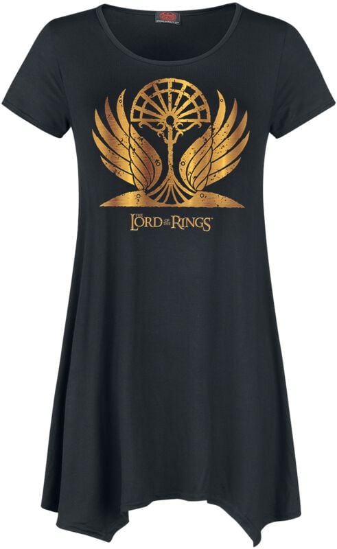 T-Shirt Manches courtes  de Le Seigneur Des Anneaux - Golden Wings - S à XXL - pour Femme - noir - Le Seigneur Des Anneaux