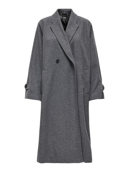 Manteaux  de Only - ONLMAISY OTW - Manteau Laine Oversize - XS à XL - pour Femme - gris - Only