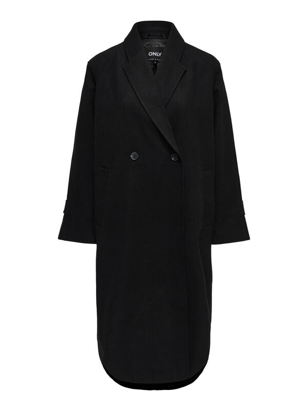 Manteaux  de Only - ONLMAISY OTW - Manteau Laine Oversize - XS à XL - pour Femme - noir - Only