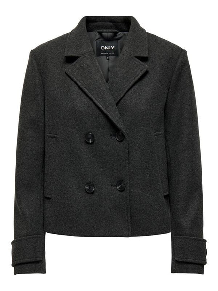 Veste mi-saison  de Only - ONLFREJA LIFE SHORT DB OTW NOOS - Veste - XS à XL - pour Femme - anthracite - Only