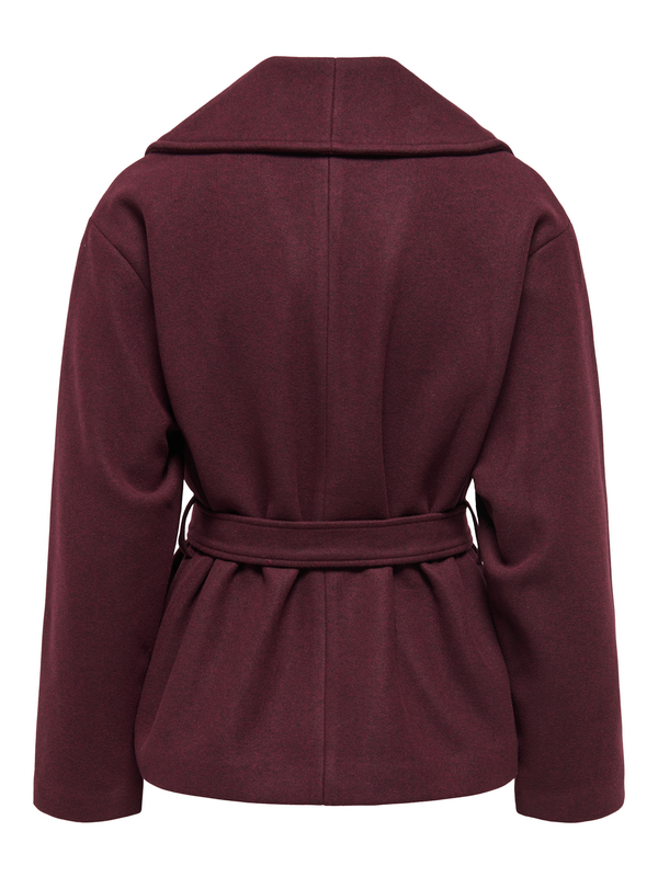 Manteau court  de Only - 15314352 Port Royale MELANGE - L à XL - pour Femme - lie-de-vin - Only - View 2