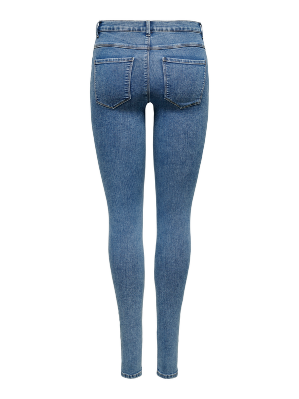 Jean  de Only - ONLRAIN REG NOOS - Jean Skinny - XS à S - pour Femme - bleu - Only - View 2