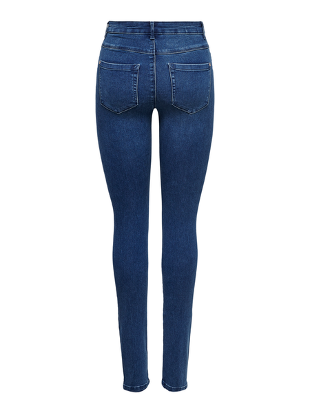 Jean  de Only - ONLROYAL PIM504 NOOS - Jean Taille Haute Skinny - XS à XL - pour Femme - bleu - Only - View 2