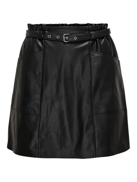 Jupe courte  de Only - ONLHEIDI FAUX LEATHER NOOS OTW - Jupe - XS à XL - pour Femme - noir - Only