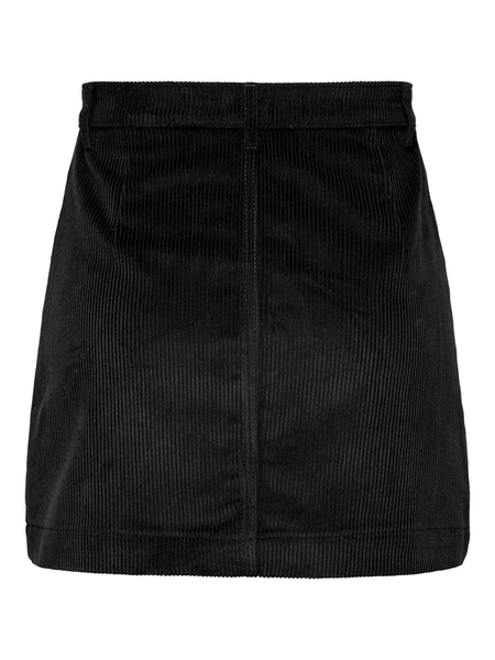 Jupe courte  de Only - ONLAMAZING GLOBAL HW CORD PNT NOOS - Jupe - XS à L - pour Femme - noir - Only - View 2