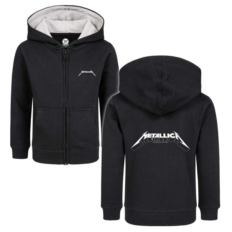 Vestes à capuches pour enfants  de Metallica - Metal-Kids - Logo - 92 à 164 - pour filles & garçonse - noir - metallica