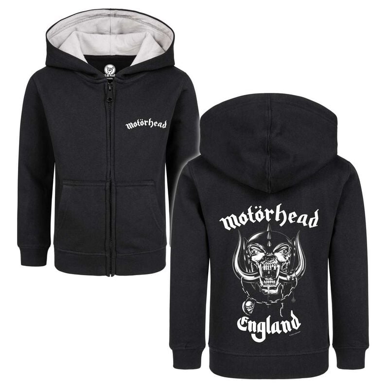 Vestes à capuches pour enfants  de Motörhead - Metal-Kids - England - 92 à 152 - pour Enfants - noir - Motörhead