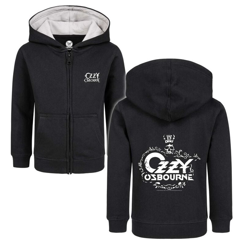 Vestes à capuches pour enfants  de Ozzy Osbourne - Metal-Kids - Skull - 92 à 152 - pour Enfants - noir - Ozzy Osbourne