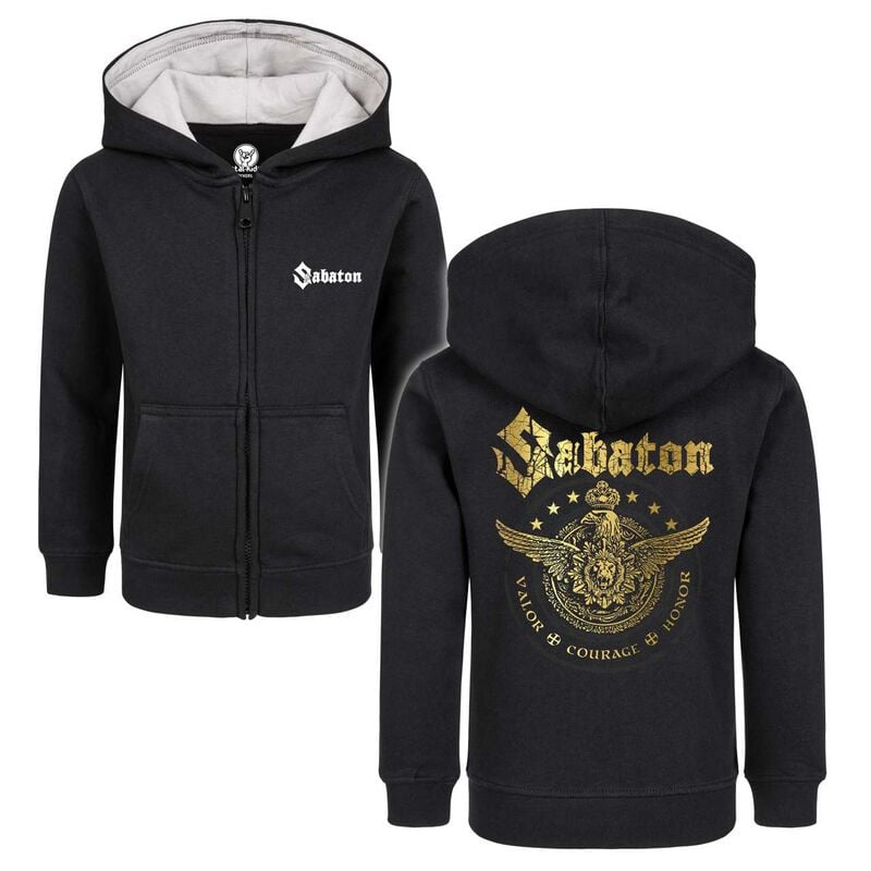 Vestes à capuches pour enfants  de Sabaton - Metal-Kids - Wings Of Glory - 92 à 140 - pour Enfants - noir - Sabaton