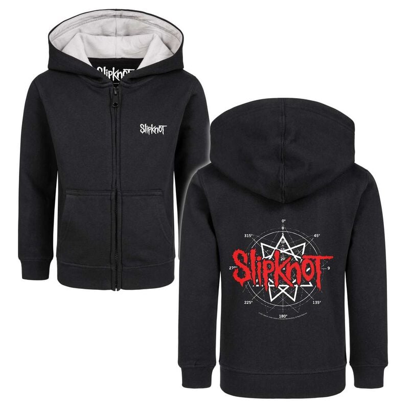Vestes à capuches pour enfants  de Slipknot - Metal-Kids - Star Symbol - 92 à 140 - pour Enfants - noir - Slipknot