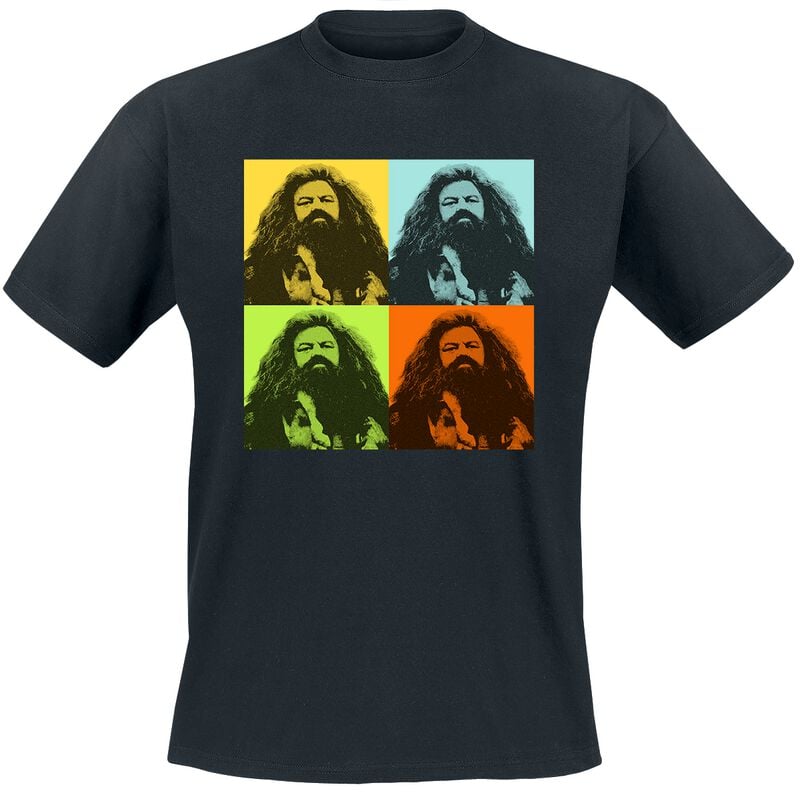 T-Shirt Manches courtes  de Harry Potter - Hagrid Art - S à 5XL - pour Homme - noir - Harry Potter