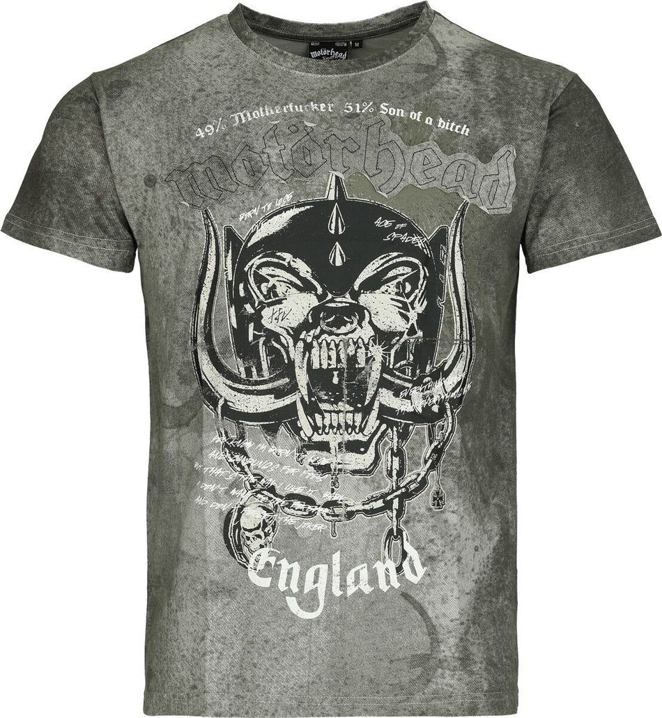 T-Shirt Manches courtes  de Motörhead - EMP Signature Collection - M à 3XL - pour Homme - gris - Motörhead