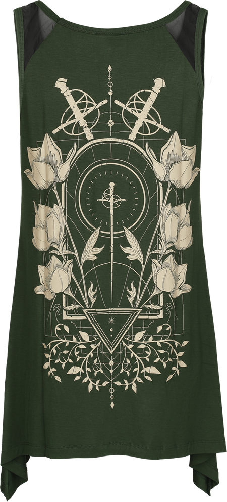 Top  de Sleep Token - EMP Signature Collection - S à XXL - pour Femme - vert foncé - Sleep Token - View 2