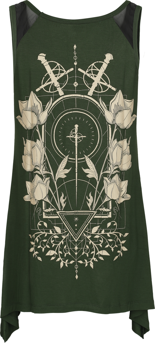 Top  de Sleep Token - EMP Signature Collection - S à XXL - pour Femme - vert foncé - Sleep Token - View 2