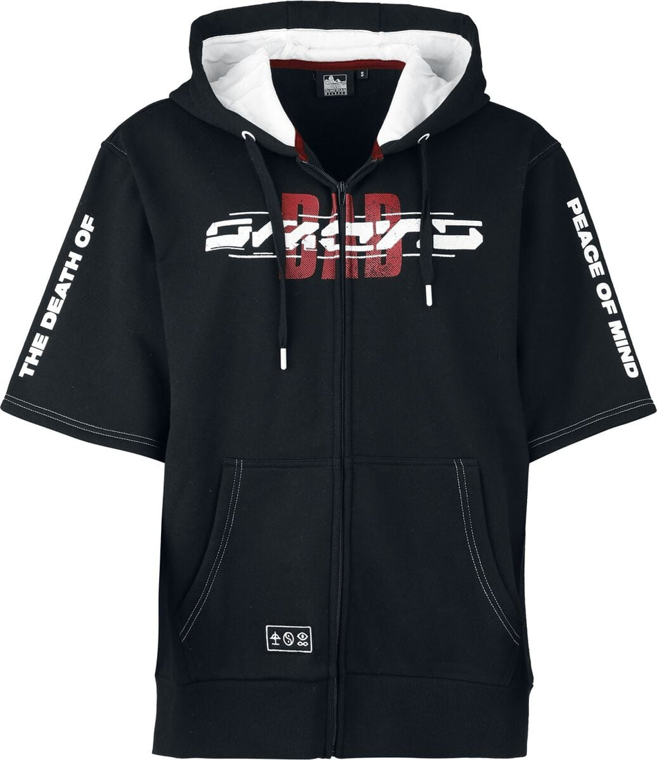 Sweat-shirt zippé à capuche  de Bad Omens - EMP Signature Collection - XS à XXL - pour Femme - noir/blanc - Bad Omens