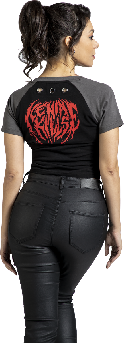T-Shirt Manches courtes  de Ice Nine Kills - EMP Signature Collection - S à XL - pour Femme - noir/gris - Ice Nine Kills - View 2