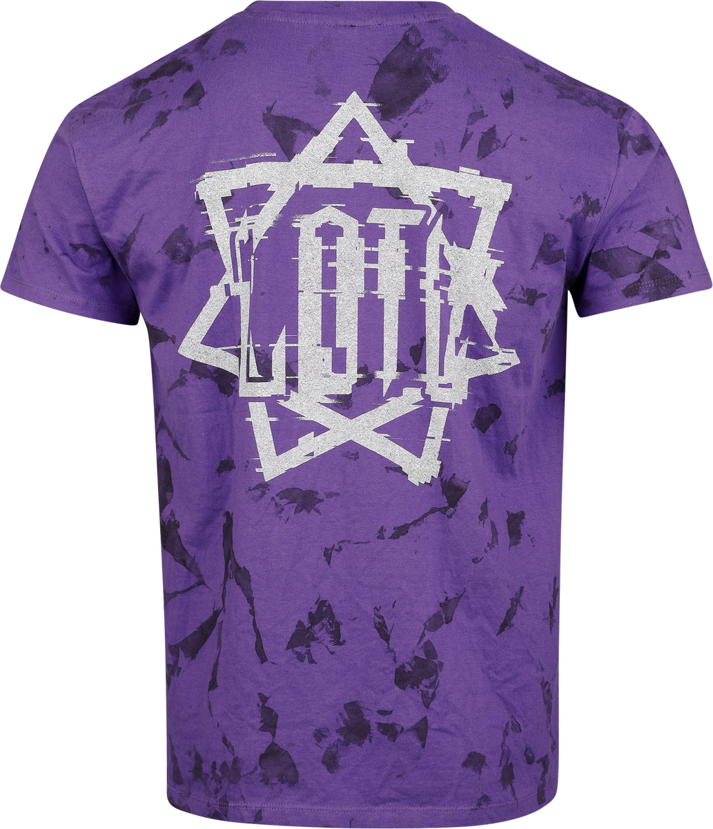 T-Shirt Manches courtes  de Lord Of The Lost - Pixel Hepta - S à 4XL - pour Homme - lilas/noir - Lord Of The Lost - View 2