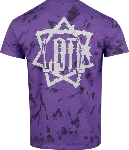 T-Shirt Manches courtes  de Lord Of The Lost - Pixel Hepta - S à 4XL - pour Homme - lilas/noir - Lord Of The Lost - View 2