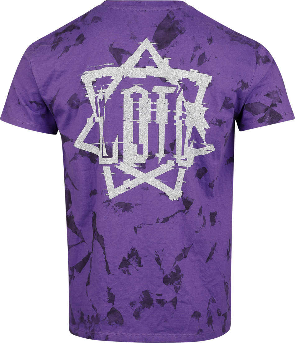 T-Shirt Manches courtes  de Lord Of The Lost - Pixel Hepta - S à 4XL - pour Homme - lilas/noir - Lord Of The Lost - View 2