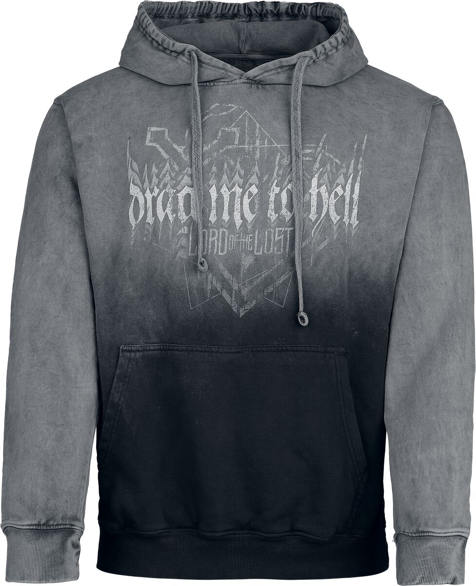 Sweat-shirt à capuche  de Lord Of The Lost - To Hell - S à XXL - pour Homme - gris foncé/gris clair - Lord Of The Lost
