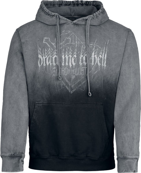 Sweat-shirt à capuche  de Lord Of The Lost - To Hell - S à XXL - pour Homme - gris foncé/gris clair - Lord Of The Lost