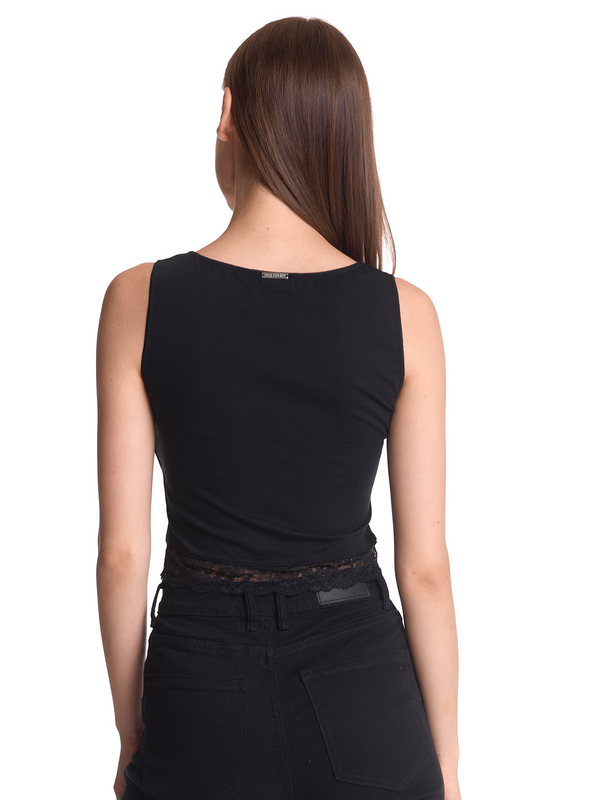 Top Rockabilly de Vive Maria - Lace Vamp - Haut - XS à XXL - pour Femme - noir - Vive Maria - View 2
