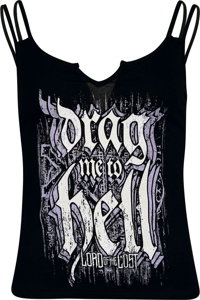 Top  de Lord Of The Lost - Drag Me To Hell - S à 3XL - pour Femme - noir - Lord Of The Lost