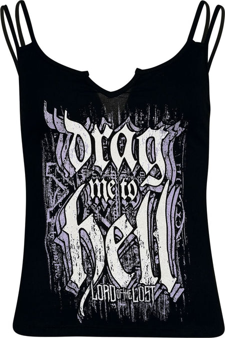 Top  de Lord Of The Lost - Drag Me To Hell - S à 3XL - pour Femme - noir - Lord Of The Lost