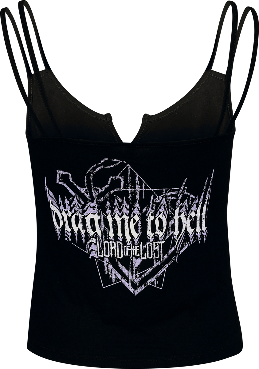 Top  de Lord Of The Lost - Drag Me To Hell - S à 3XL - pour Femme - noir - Lord Of The Lost - View 2