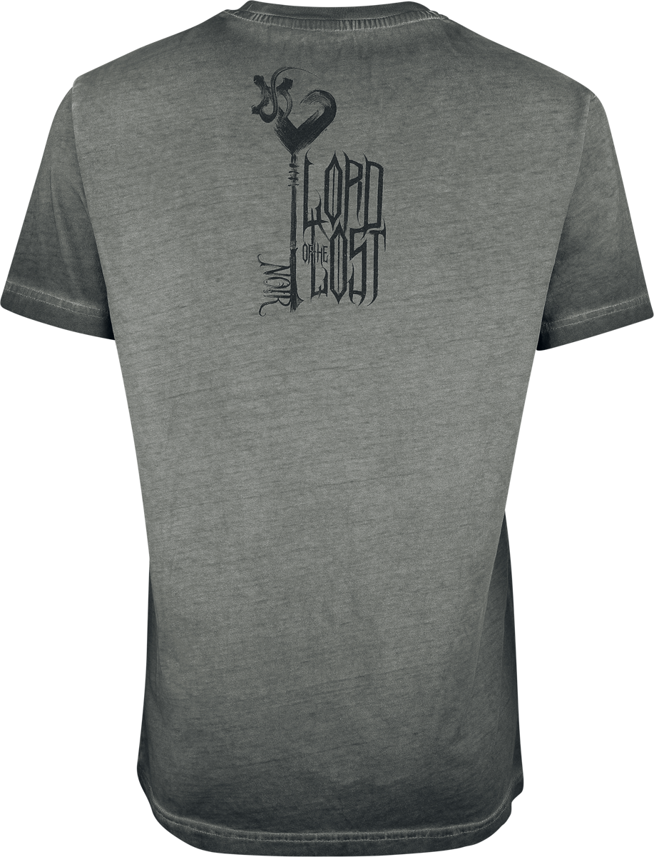 T-Shirt Manches courtes  de Lord Of The Lost - Noir Key - S à XL - pour Unisexe - gris - Lord Of The Lost - View 2