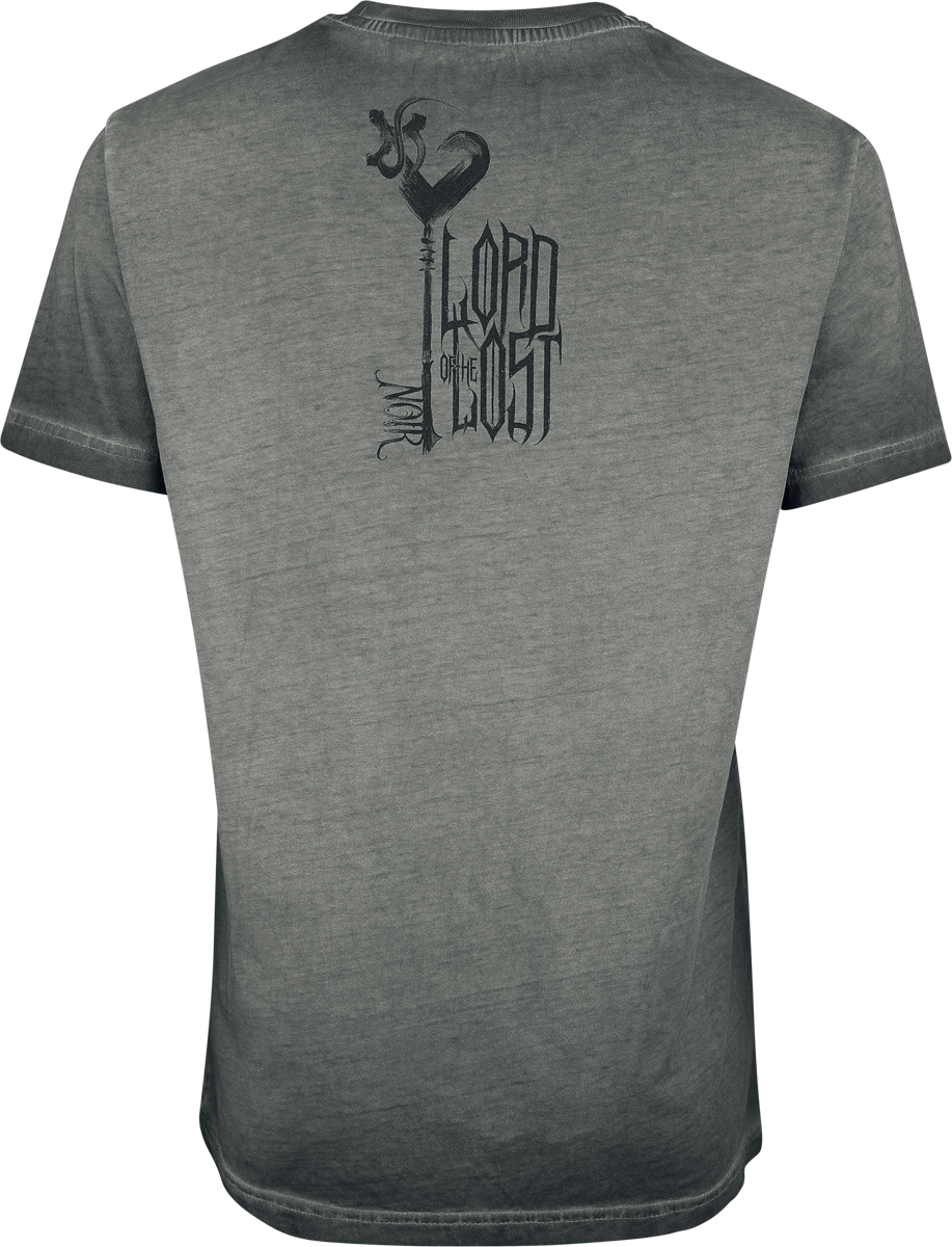 T-Shirt Manches courtes  de Lord Of The Lost - Noir Key - S à 4XL - pour Unisexe - gris - Lord Of The Lost - View 2