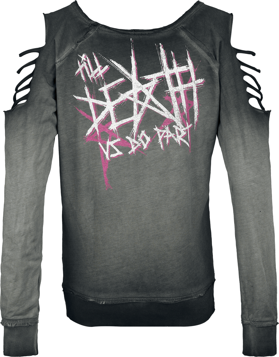Sweat-shirt  de Lord Of The Lost - Death - S à XXL - pour Femme - gris - Lord Of The Lost - View 2