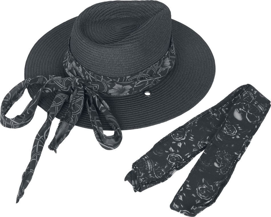 Chapeau  de Black Premium by EMP - Chapeau d'Été - pour Femme - noir - Black Premium by EMP