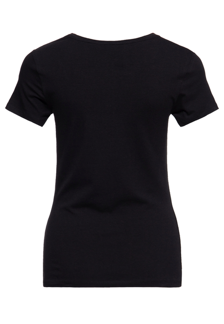T-Shirt Manches courtes Rockabilly de Queen Kerosin - nobody gives a shit - XS à 4XL - pour Femme - noir - Queen Kerosin - View 2