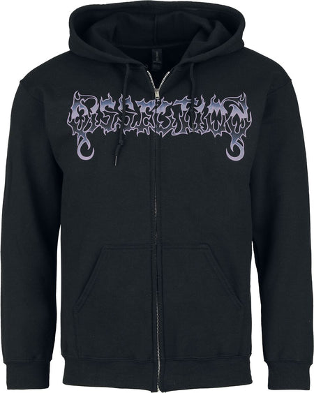 Sweat-shirt zippé à capuche  de Dissection - Somberlain - M à XXL - pour Homme - noir - Dissection