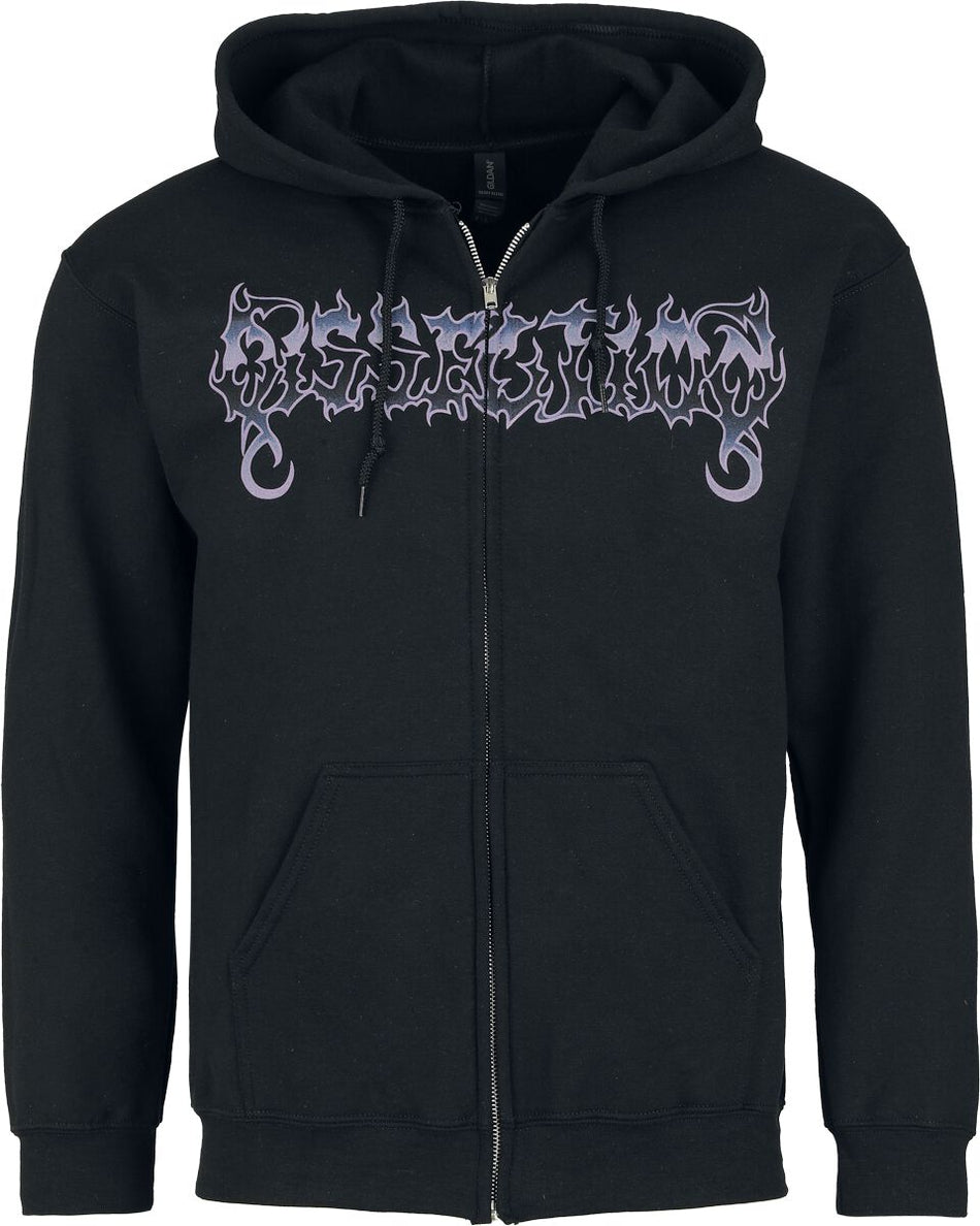 Sweat-shirt zippé à capuche  de Dissection - Somberlain - M à XXL - pour Homme - noir - Dissection