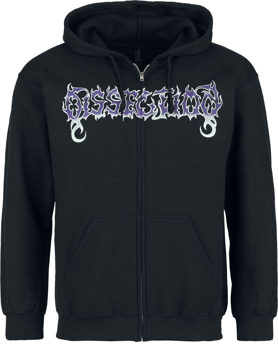 Sweat-shirt zippé à capuche  de Dissection - Storm Ot The Lights Bane - M à XXL - pour Homme - noir - Dissection