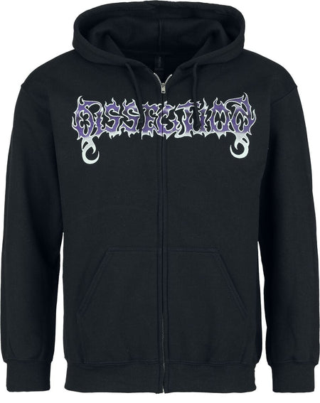 Sweat-shirt zippé à capuche  de Dissection - Storm Ot The Lights Bane - M à XXL - pour Homme - noir - Dissection