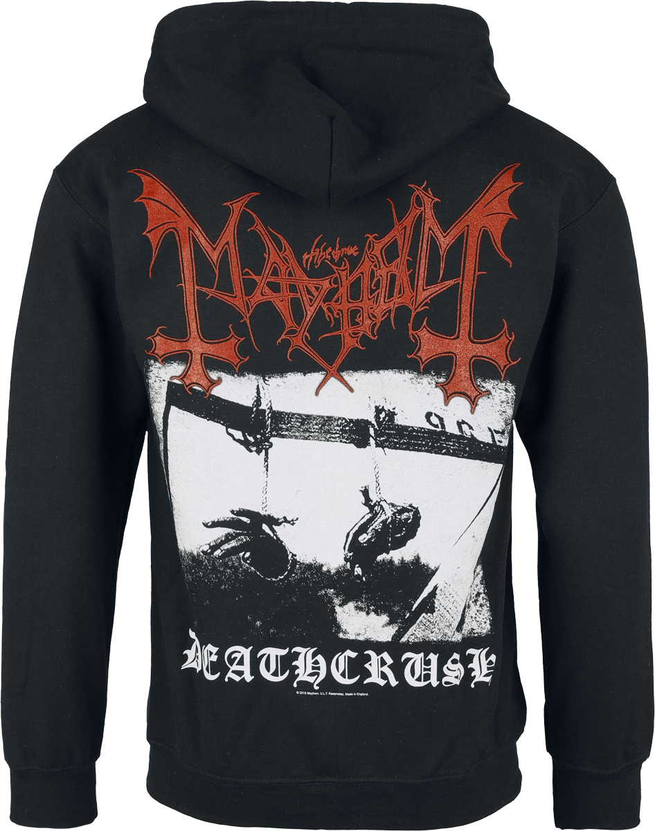 Sweat-shirt zippé à capuche  de Mayhem - Deathcrush - M à XXL - pour Homme - noir - mayhem - View 2