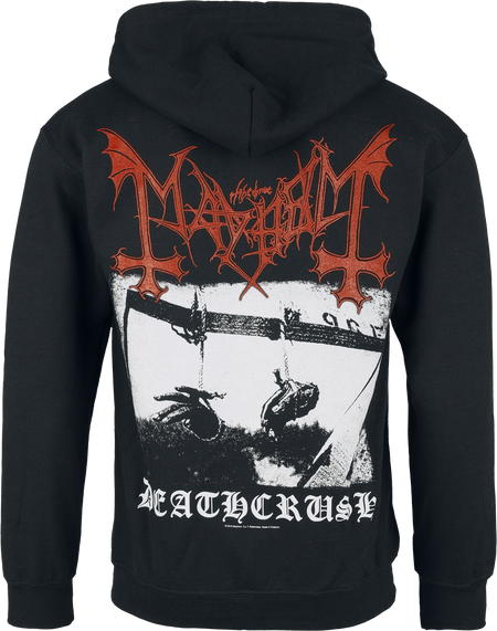 Sweat-shirt zippé à capuche  de Mayhem - Deathcrush - M à XXL - pour Homme - noir - mayhem - View 2